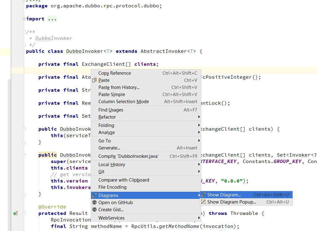使用IntelliJ IDEA查看类的继承关系图形